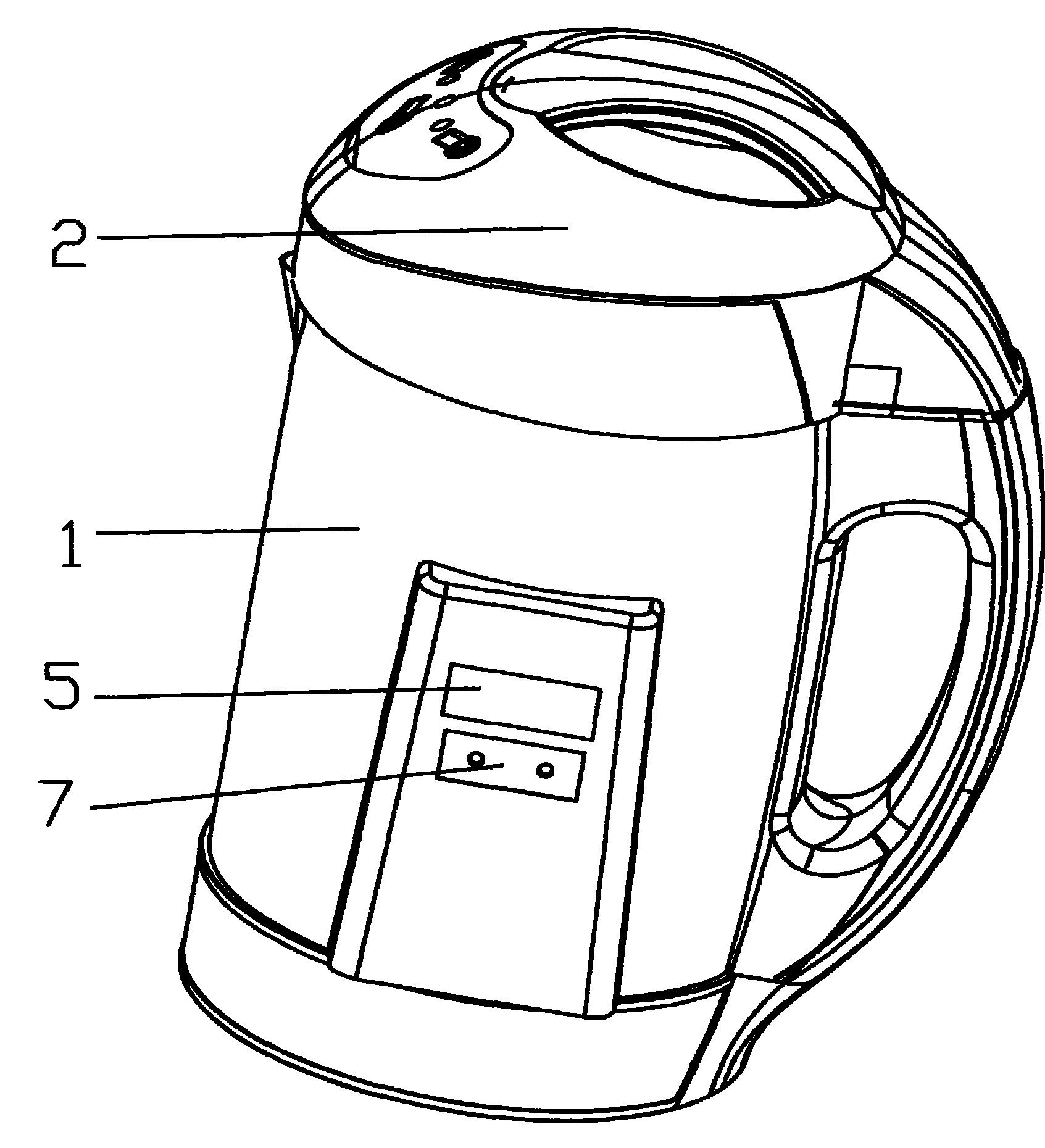 一种可显示豆浆机桶体内温度的豆浆机-智农361-国际专利·农资器具